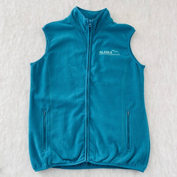 Impact Merchandise Alaska Womens Aqua Blue Fleece Gilet Outdoor Vest Size L - Picture 1 of 7